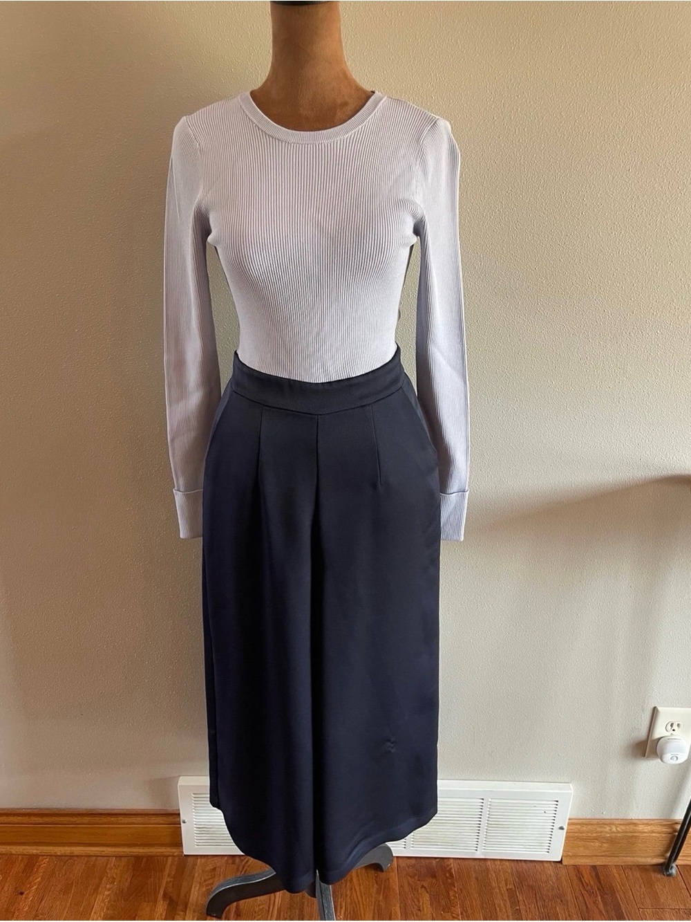 Ted Baker London Navy Wide-Leg Jumpsuit
